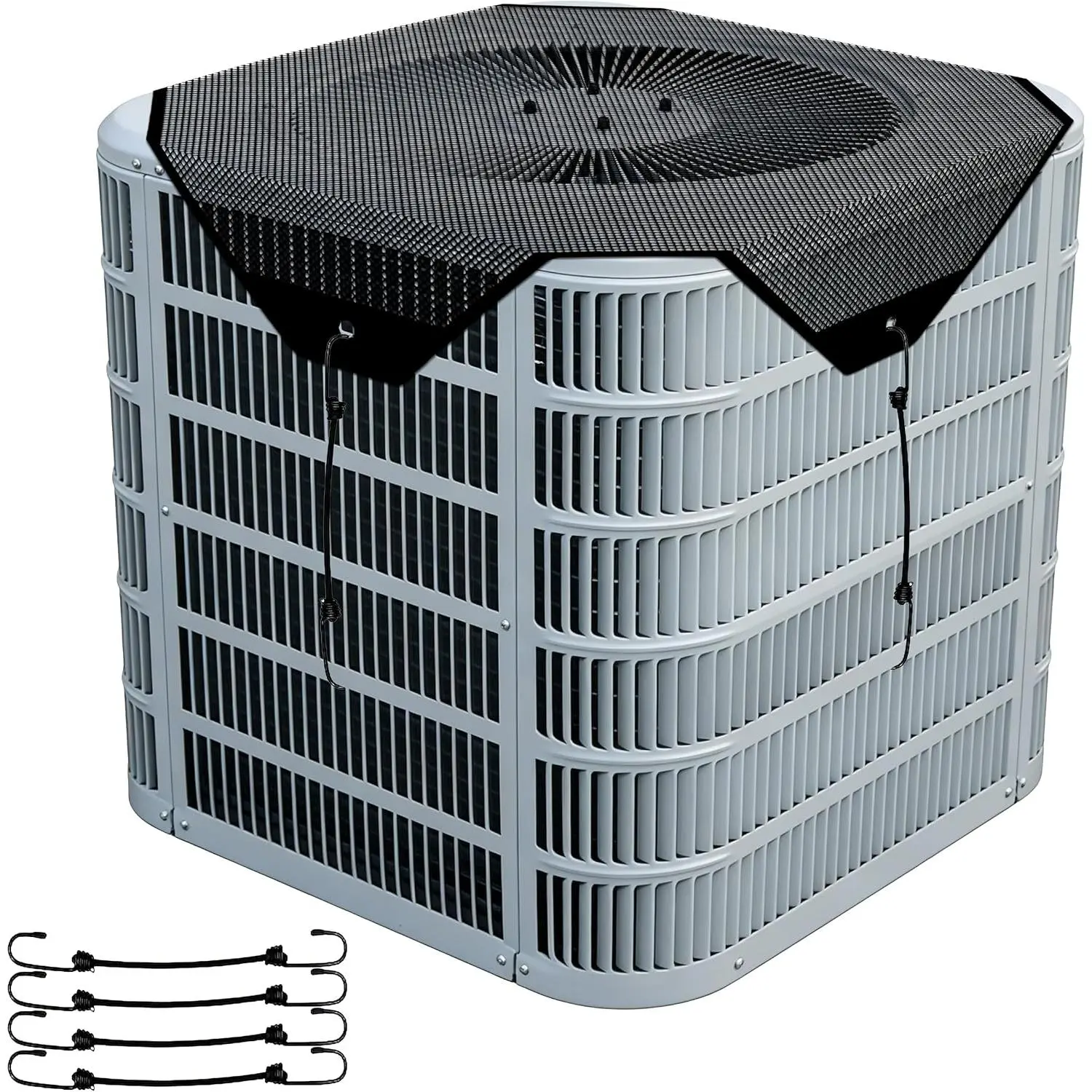 Central Air Conditioner Covers for Outside Units, Mesh AC Covers | 26" x 26" Breathable AC Conditioning Condenser Compressor Cover, Top  Defener for