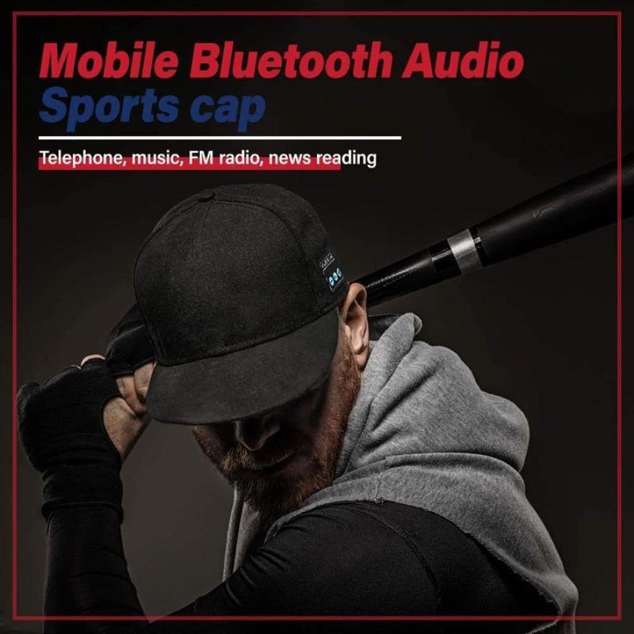 Adjustable Bluetooth Speaker Hat Wireless Smart Audio Sports Cap Unisex Outdoor Running Hat Soft Breathable Fit Hands-Free Music Ideal Gift