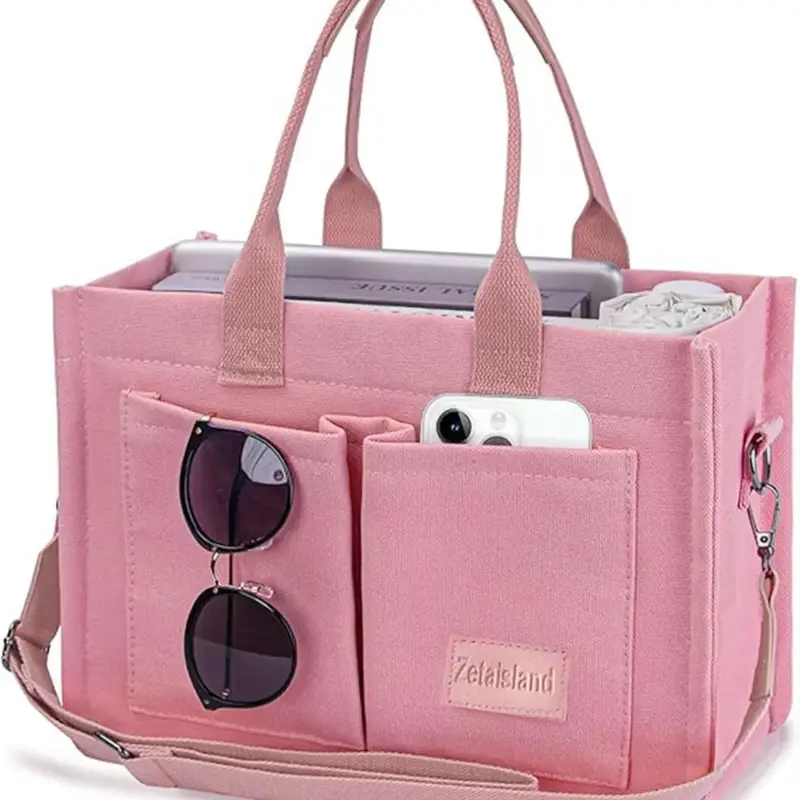 Practical Simple Casual Versatile One-Shoulder Tote Bag, Personality Classic Daily Shoulder Bag, Office Commuter Bag, Multiple Compartments Design, Suitable for School, Daily Shopping and Office Commute