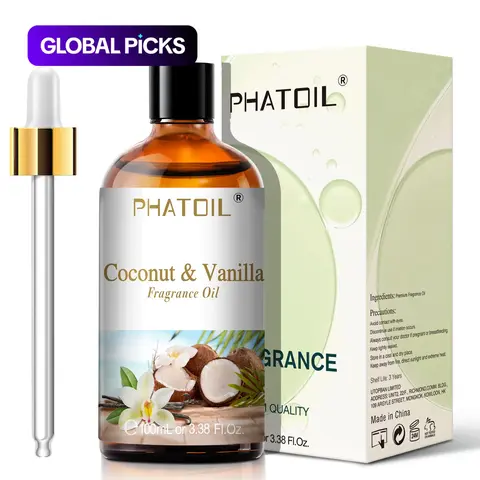 Coconut & Vanilla Essential Oil, 1 Count Pre-diluted Essential Oil for Diffuser & Humidifier, Oils For Diffusers For Home, Scented Oils, Home Fragrance Products, for Skin Care & Candles & Soaps Making, Room Scents #GLOBAL PICKS
