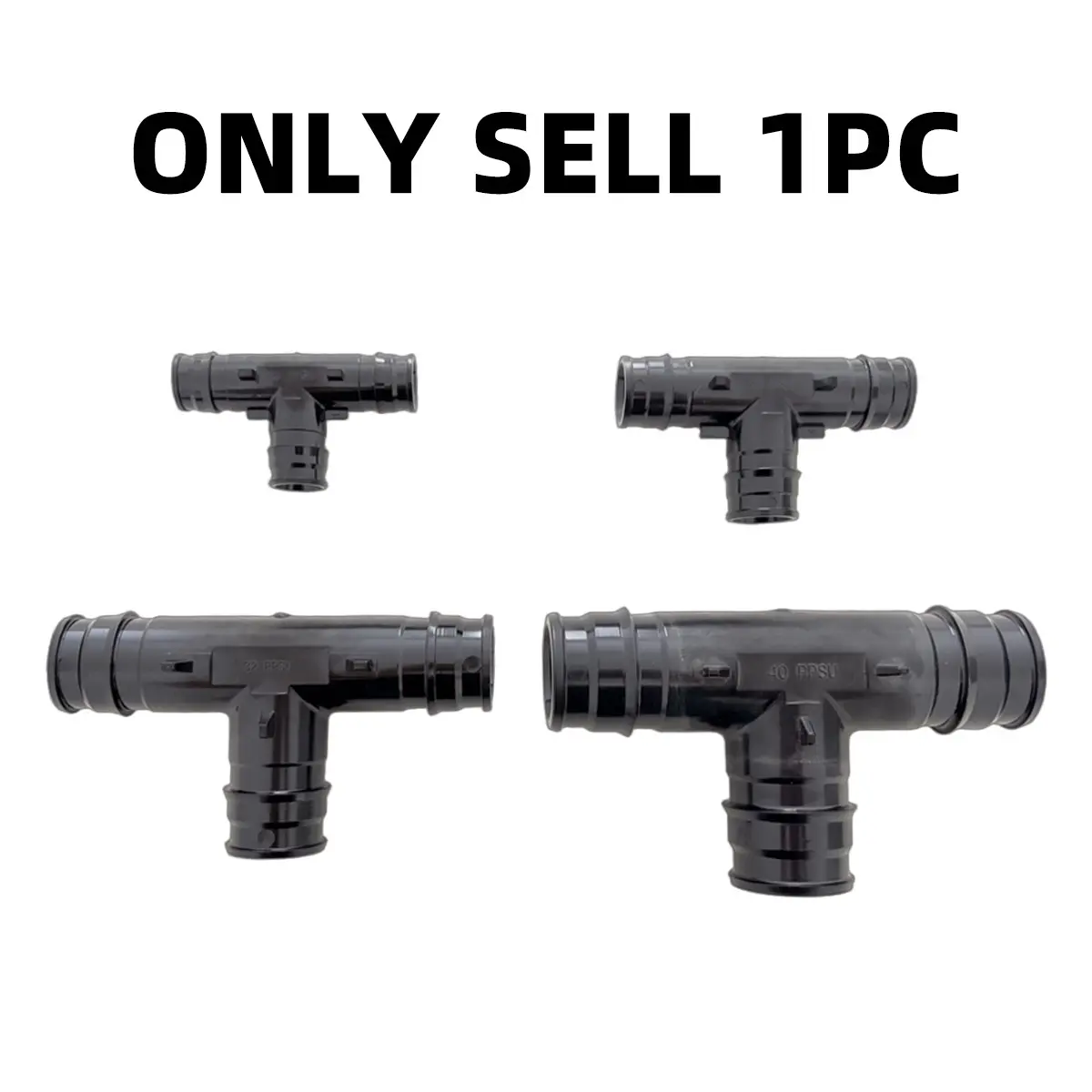 Ppsu Equal Diameter Tee Fitting, Quick Connect Ring Connector, Pe-Xa Connection Pipe Fittings, Water Supply Pipeline Components
