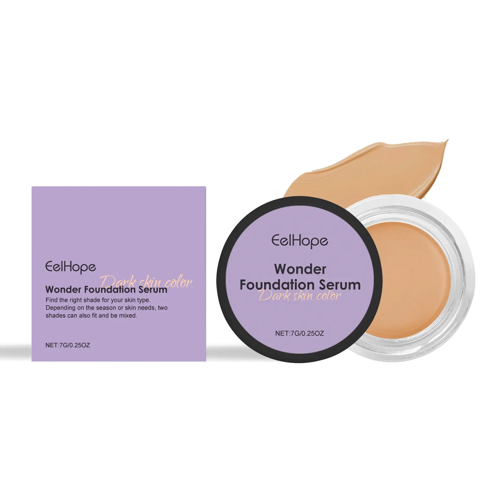 Pocket Size Foundation Cream, Quick Easy Base Makeup For Daily Outings,All Day Wear Foundation Serum Cream, Smooth Blendable Texture, Non-Cakey Hydrating Concealing Base, Compact Portable Face Foundation Cream for Natural Daily Makeup