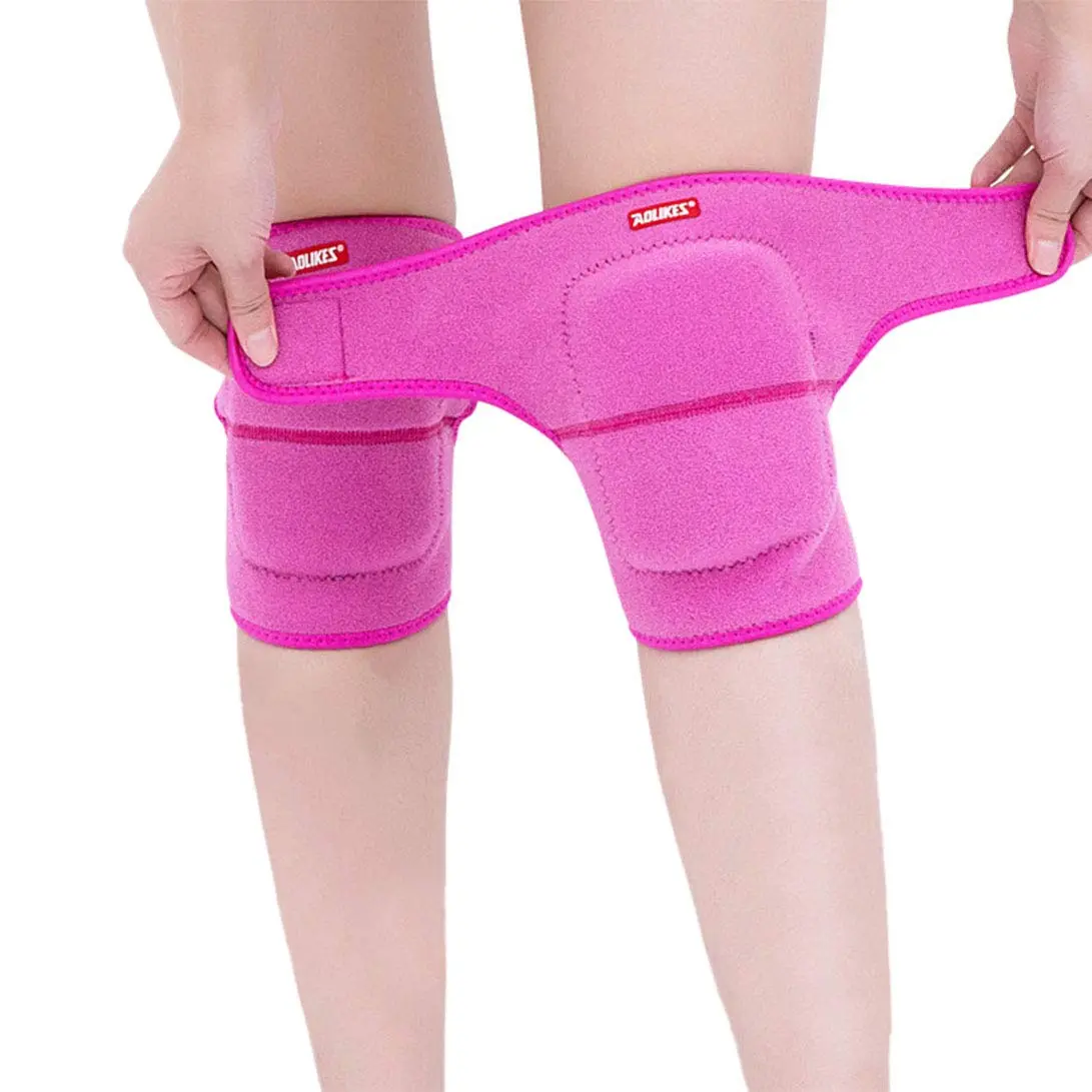Anti-Slip Padded Sponge Knee Brace Breathable Flexible Elastic Knee Support for Football Volleyball Dance Skating Basketball Sports, (2PCS Kids Adjustable Knee Pad