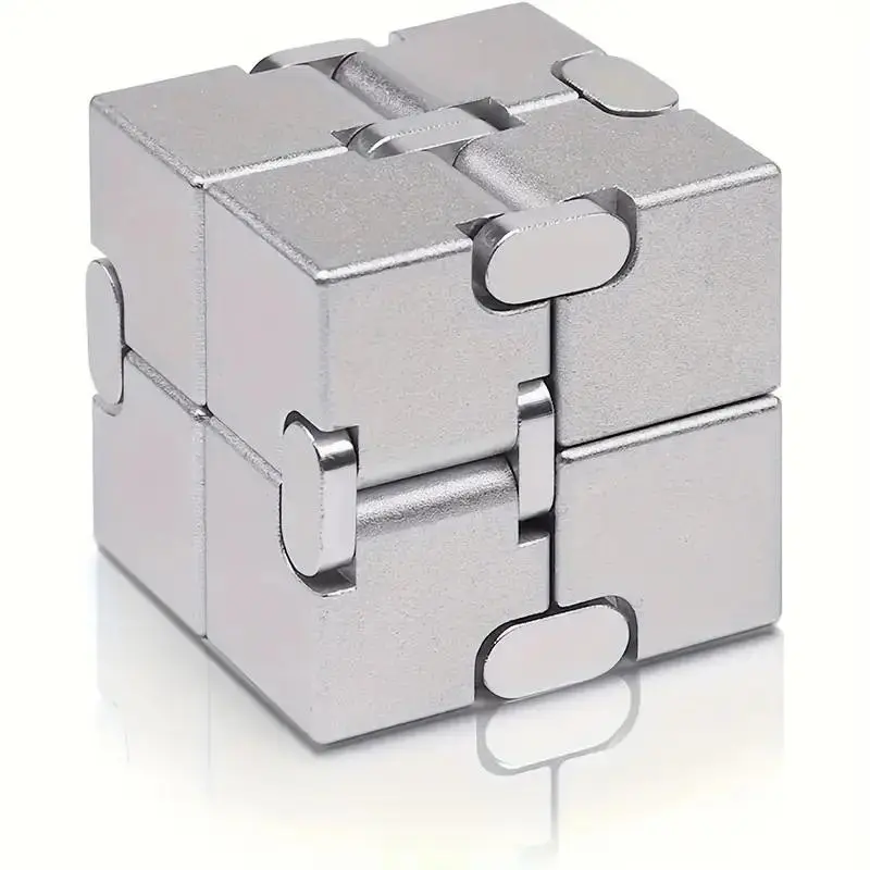 New Version Finger Toy Metal Infinite Cube, Durable, Suitable for Adults and Teens, Sensory Object, Christmas Halloween Thanksgiving Gift
