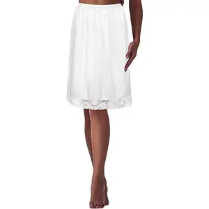 1 Pack Lace Half Slip Underskirt Half Slips for Under Dresses Skirt Extenders Womens Anti Static Half Slip(Gift)