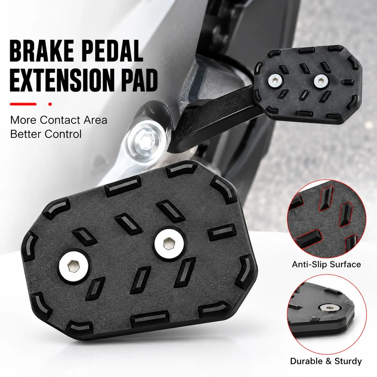 Rear Brake Pedal Extension Pad for Cb500x 2017-2020, Cb300r Nx400 Nx500 Cfmoto, Non-Slip Foot Brake Cover, Motorcycle Accessories