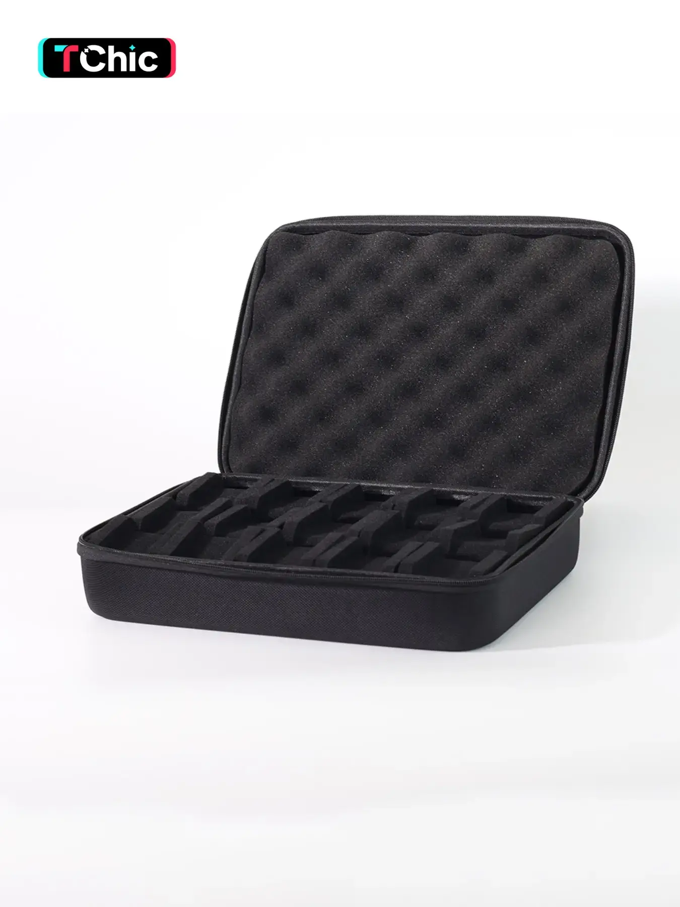 15-Piece Large Capacity Watch Storage Box, Watch Organizer, Portable Travel Shockproof Watch Case, EVA Hard Shell Protection, Minimalist Design