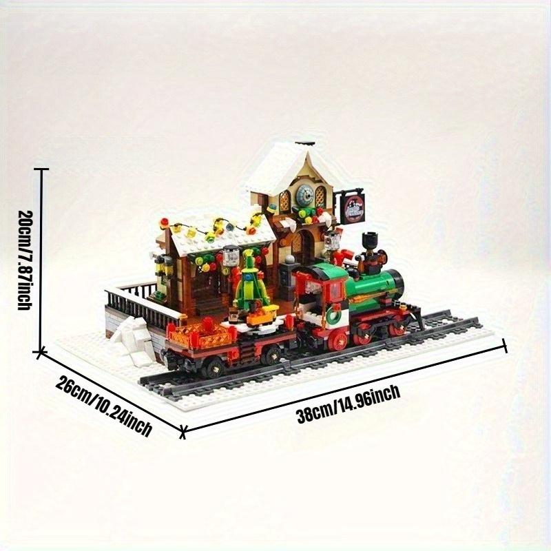 Christmas Limited | 1380+pcs Christmas train station building blocks ...