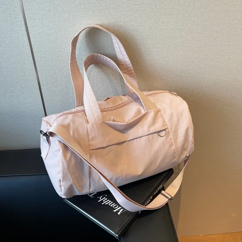 Bucket luggage women's travel bag waterproof nylon bag versatile shoulder messenger fitness bag large capacity