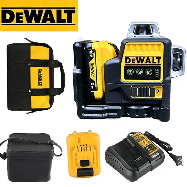 DEWALT DW089LG 3-Plane 360° Self-Leveling Laser Level, Professional Construction Tool for Contractors & Renovation Jobs size metric Green Cordless horizontal outdoor 360-degree