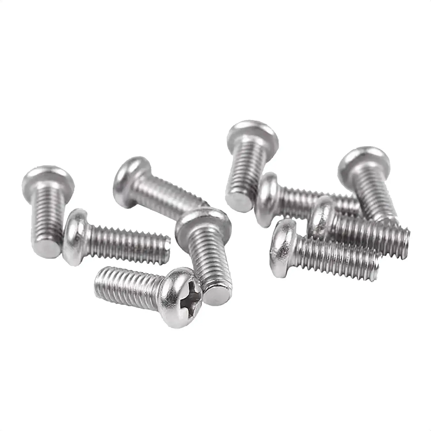 Metal M4x10mm Phillips Head Screws (Pack of 10) for TV, Computer, LCD Monitor Mounting Stands, Metal Screw