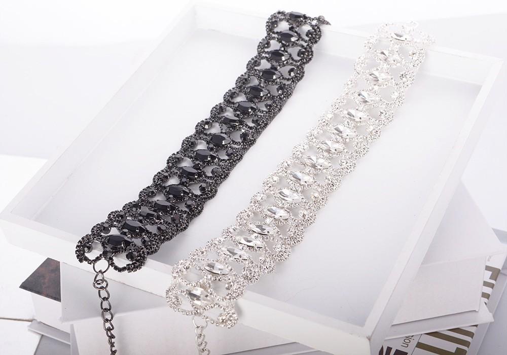 Luxury CZ Lattice Choker Necklace, Gold Plated Statement Choker, Formal Evening Jewelry for Women