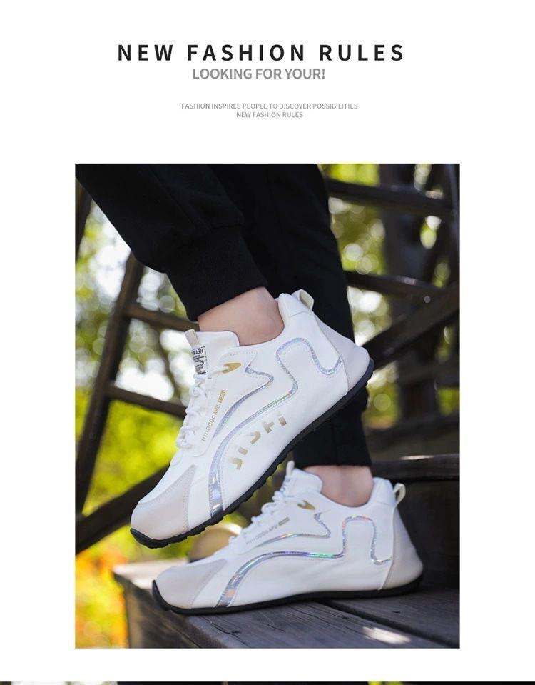 Men's Non-Slip Soft Sole Casual Sneakers, Comfortable Closed Toe Athletic Trainers for Men Outdoor Activities & Daily Walking