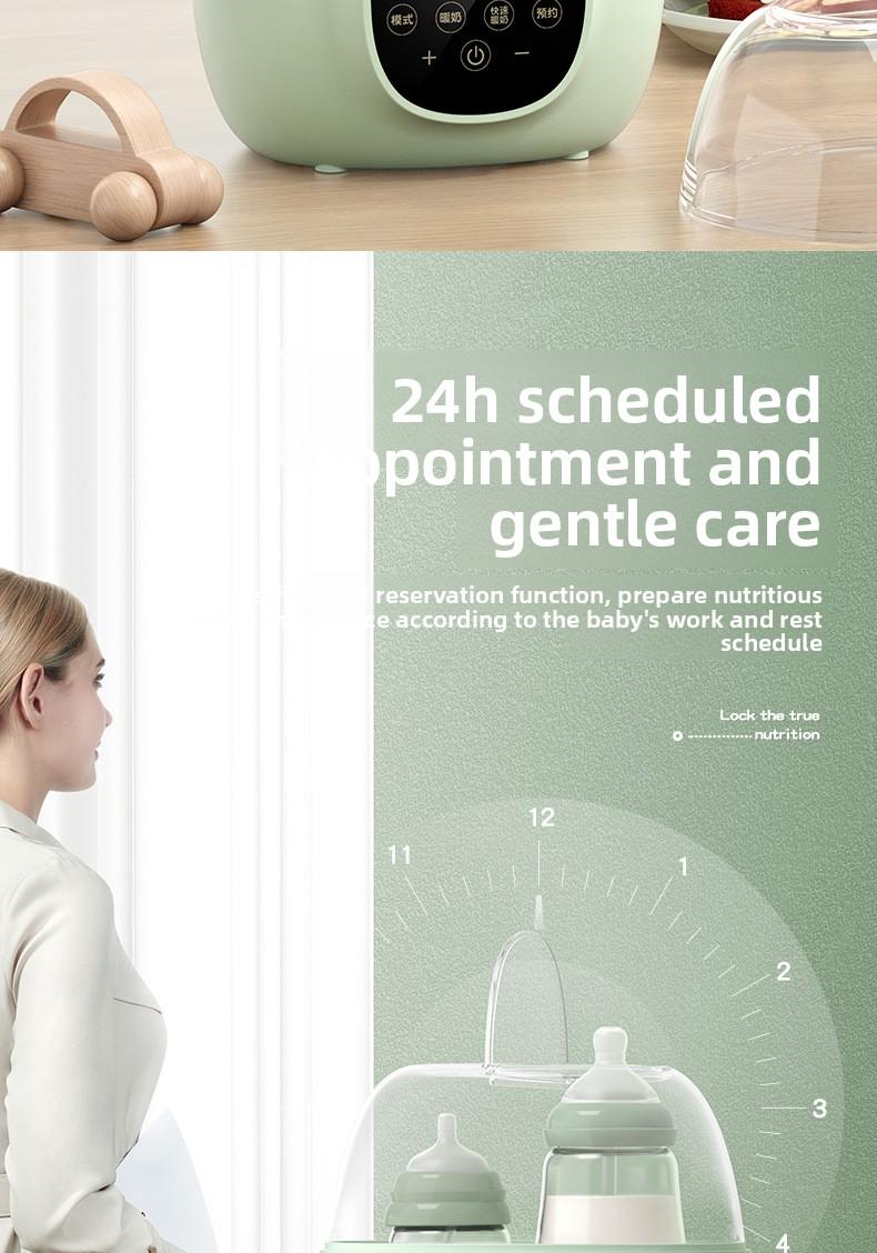 Newborn 2-in-1 bottle warmer for heating breast milk, baby bottle warmer, constant temperature milk warmer, sterilizer