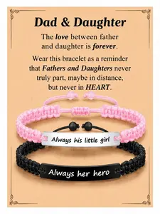 Father Daughter Bracelet Jewelry Birthday Father's Day Christmas Gift for Dad Daddy from Daughter Gift