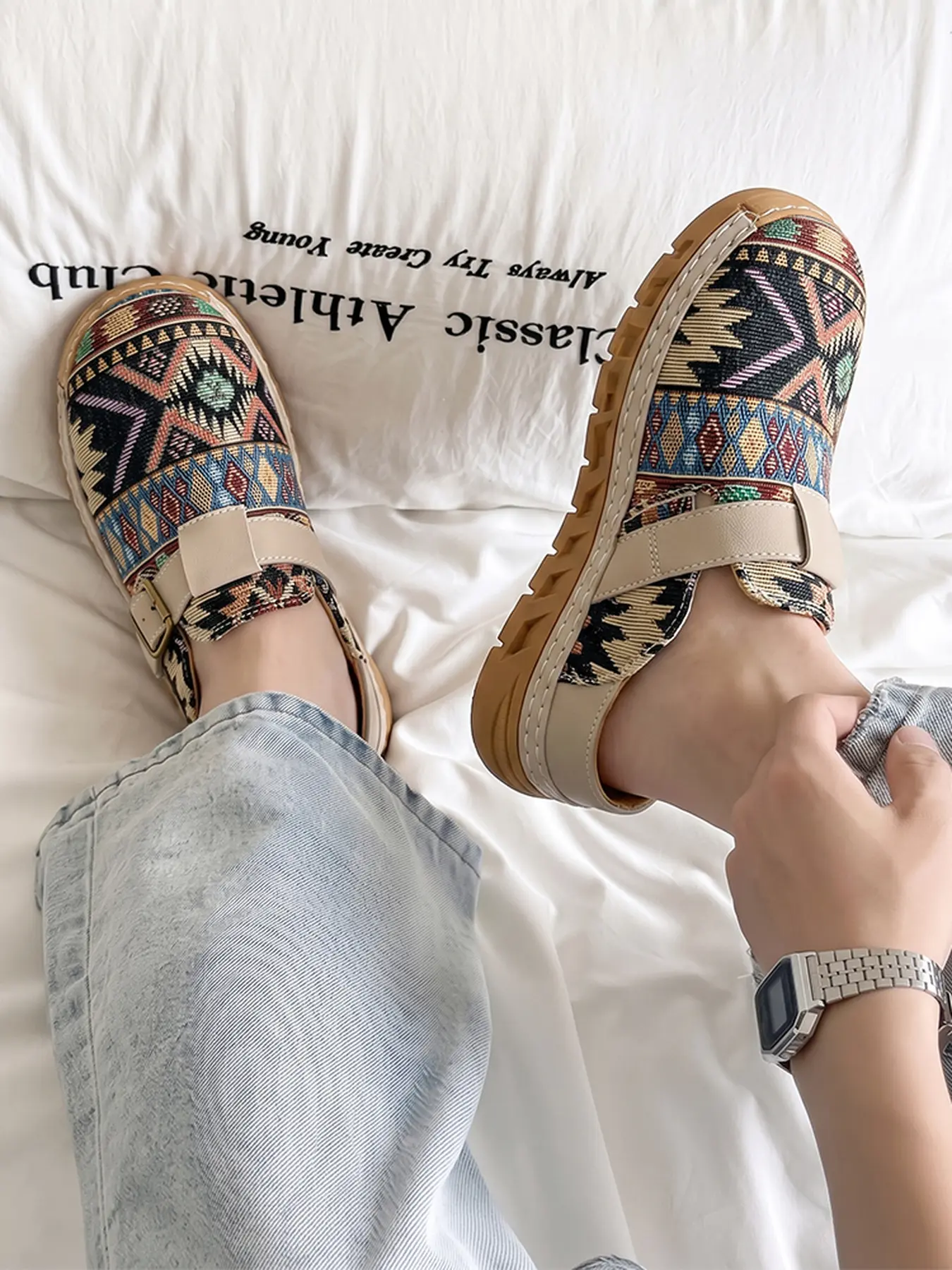 Large Size Men's Slippers, Comfortable Lining, Thick Sole Anti-Slip Cork Bottom, Fashion Suede Mules, Arch Support, Outdoor Beach Shoes, Home Shoes