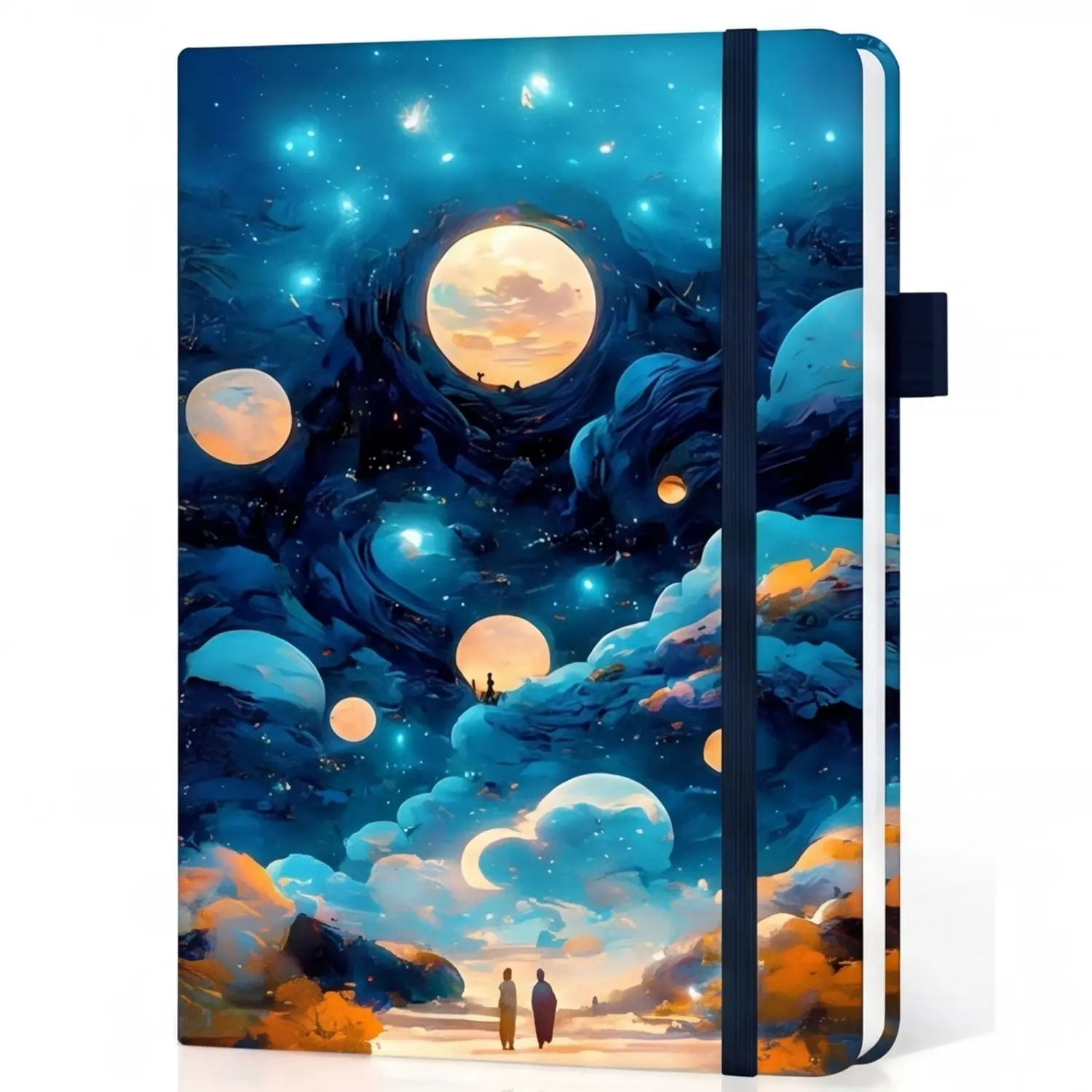 Aesthetic Journal for Women Pretty 6"" x 8"" Study Notebook for Work & Note with 160 College Ruled Pages Hardcover PU Leather Notebook for Journaling Note Taking back to school