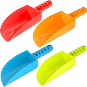 Beach Shovel Toys for Kids Heavy Duty Plastic Sand Shovels Tools for Toddlers 4 Pack Outdoor Digging Sandbox Toys Sets