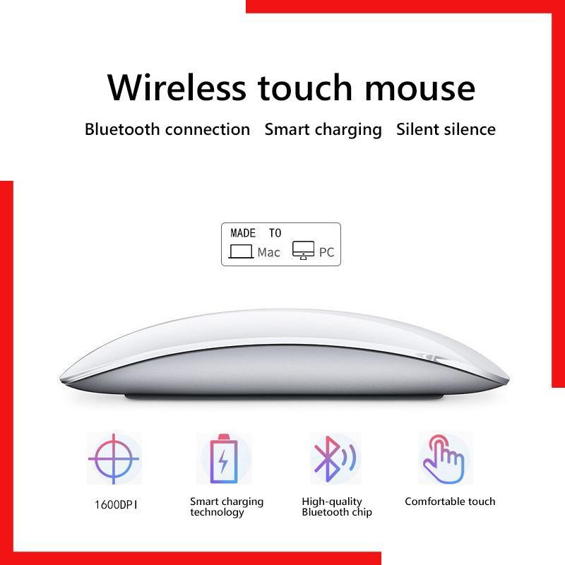 Wireless Bluetooth Computer Mouse Magic Dual-Mode Silent Rechargeable Touch Slim Ergonomic PC Mice