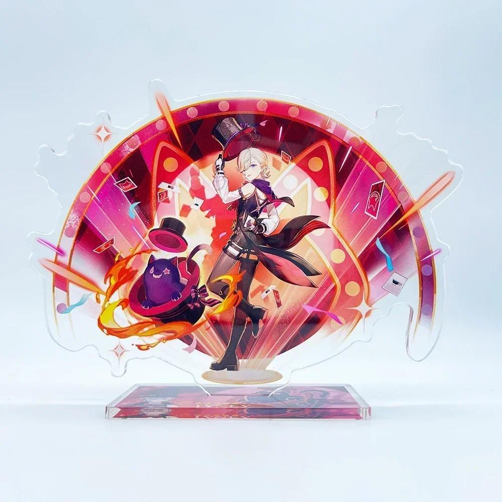 Flins Durin Mavuika Citlali Zibai Columbina Xiao Arlecchino Acrylic Anime Model Furina Collect Desktop Decoration Keychains Gift