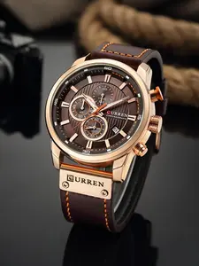 Luxury Men's Watch, Business Style, 30m Waterproof, Quartz Movement, Date Display, Casual Round Face, Alloy Case, All Seasons