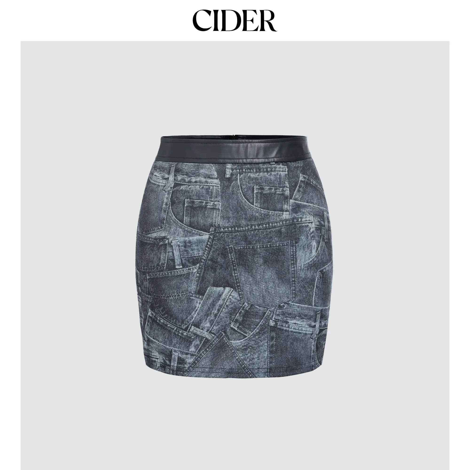 Cider [size 2-8] Jersey Mid Waist Mini Skirt