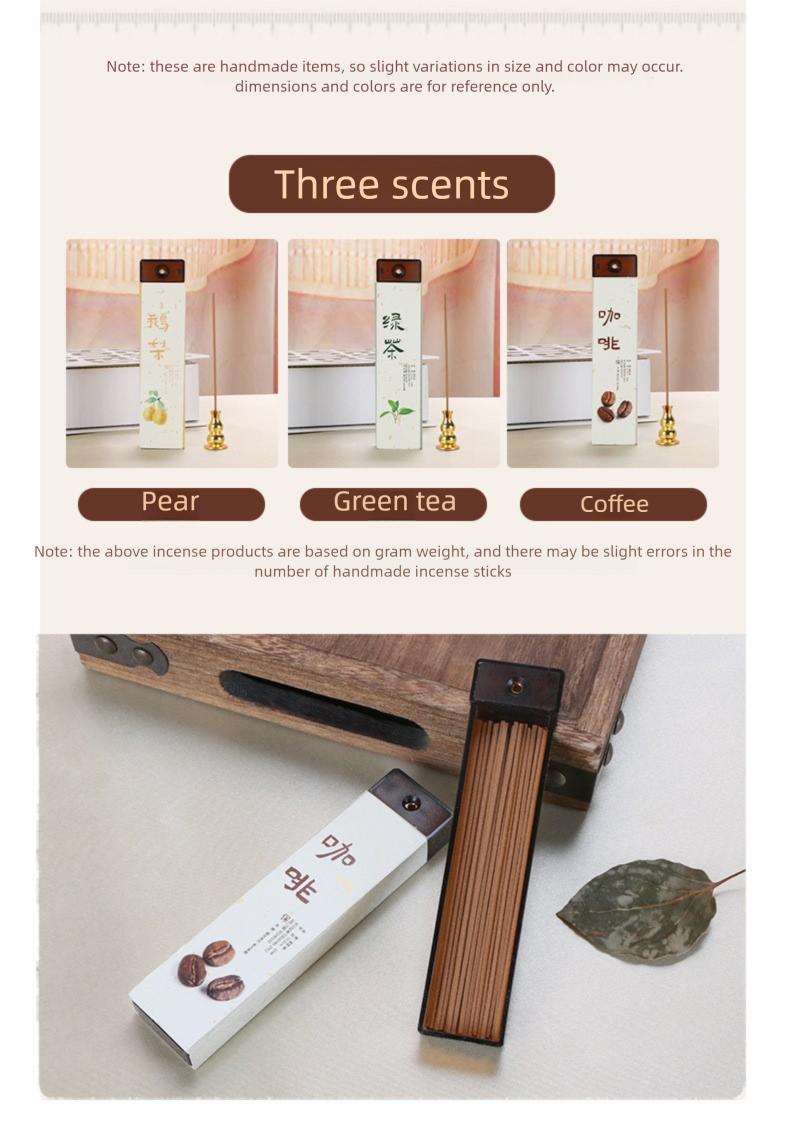 Pear Wood Palace Incense Sticks Agarwood & Sandalwood Aromatherapy Natural Wormwood for Home Bedroom Use Enhance Your Space with Versatile Fragrances