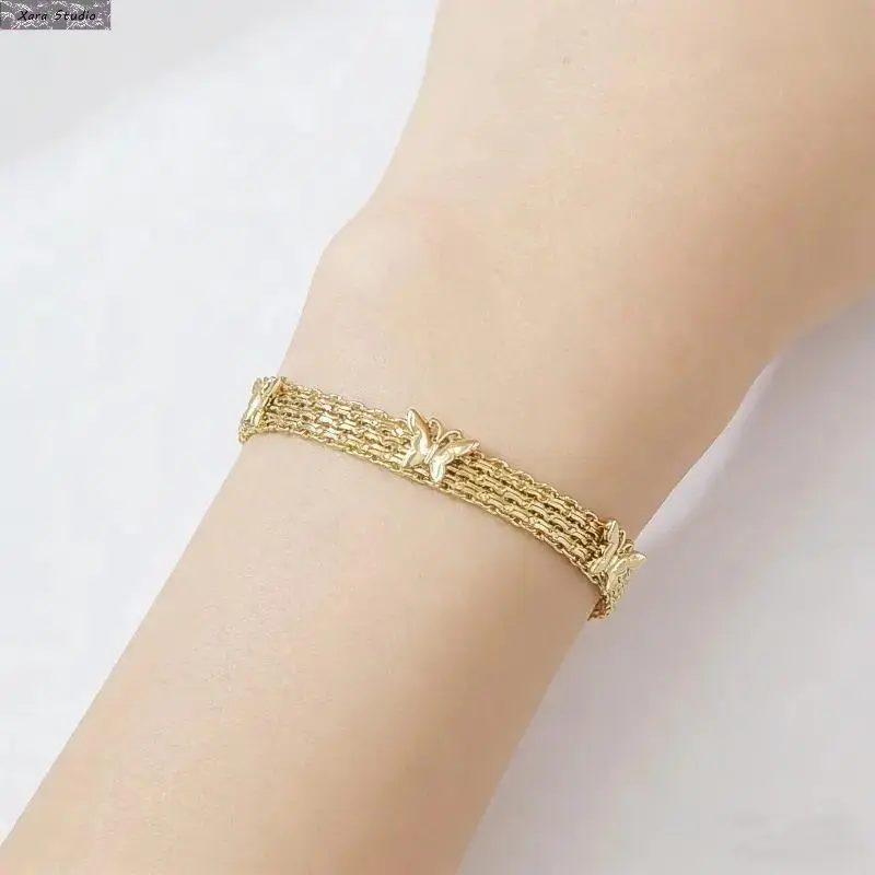 Women Butterfly Bracelet Trendy Chic Fashion Jewelry Dainty Charm Wristband – Handmade Beaded Boho Summer Style, Friendship Gift for Best Friends, Camping Hiking & Everyday Casual Wear