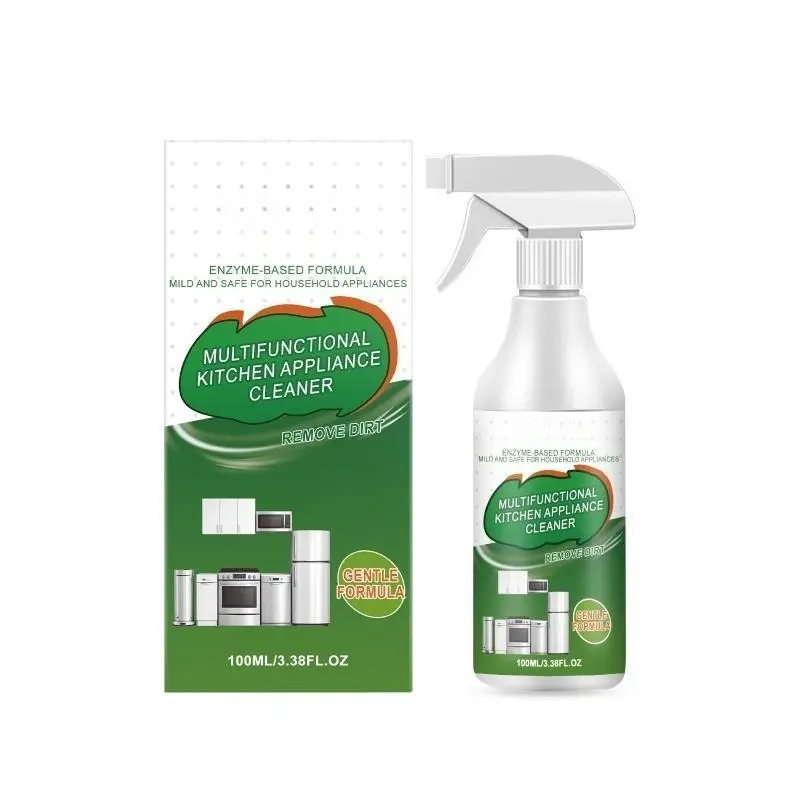 Multifunctional Kitchen Appliance Cleaner 100ml Enzyme-Based Formula Mild & Safe for Household Appliances Remove Dirt