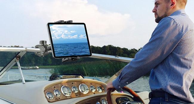 OHLPRO Tablet Microphone Holder for iPad, suitable for treadmill handlebar clamp, spinning bike microphone, Peloton, stroller, bicycle, compatible with 5- 13inch iPad Pro 12.9 Air Mini, Galaxy Tab, iPhone, Fire HD 10 OHLPRO Tablet Microphone Holder for iPad, suitable for treadmill handlebar clamp, spinning bike microphone, Peloton, stroller, bicycle, compatible with 5- 13inch iPad Pro 12.9 Air Mini, Galaxy Tab, iPhone, Fire HD 10