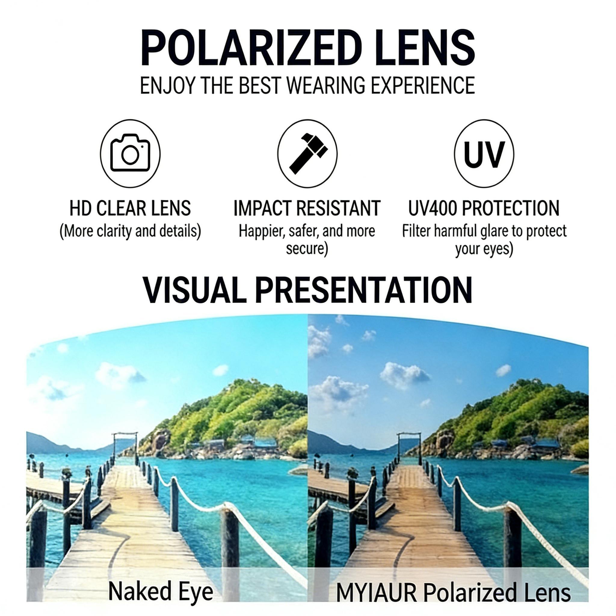 Women's Oversized Square Fit Over Polarized Sunglasses, 2026 New Trendy Fashion Style, UV400 Protection Driving Glasses