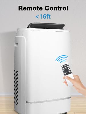 COWSAR Portable Air Conditioner, 12000 BTU/13000 BTU for Room up to 550sq. ft-600 sq. ft, Dehumidifier & Fan, Portable AC with 3 Fan Speeds, Automatic Louver Sweep,24H Timer, Remote Control, ECO