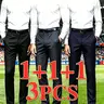3-Pack Men's Loose Straight Leg Elastic Solid Business Suit Pants, Classy Casual Trousers, Business Trousers, Wrinkle-Resistant Comfortable Formal Casual Long Pants, Fashionable Versatile Ankle-Length