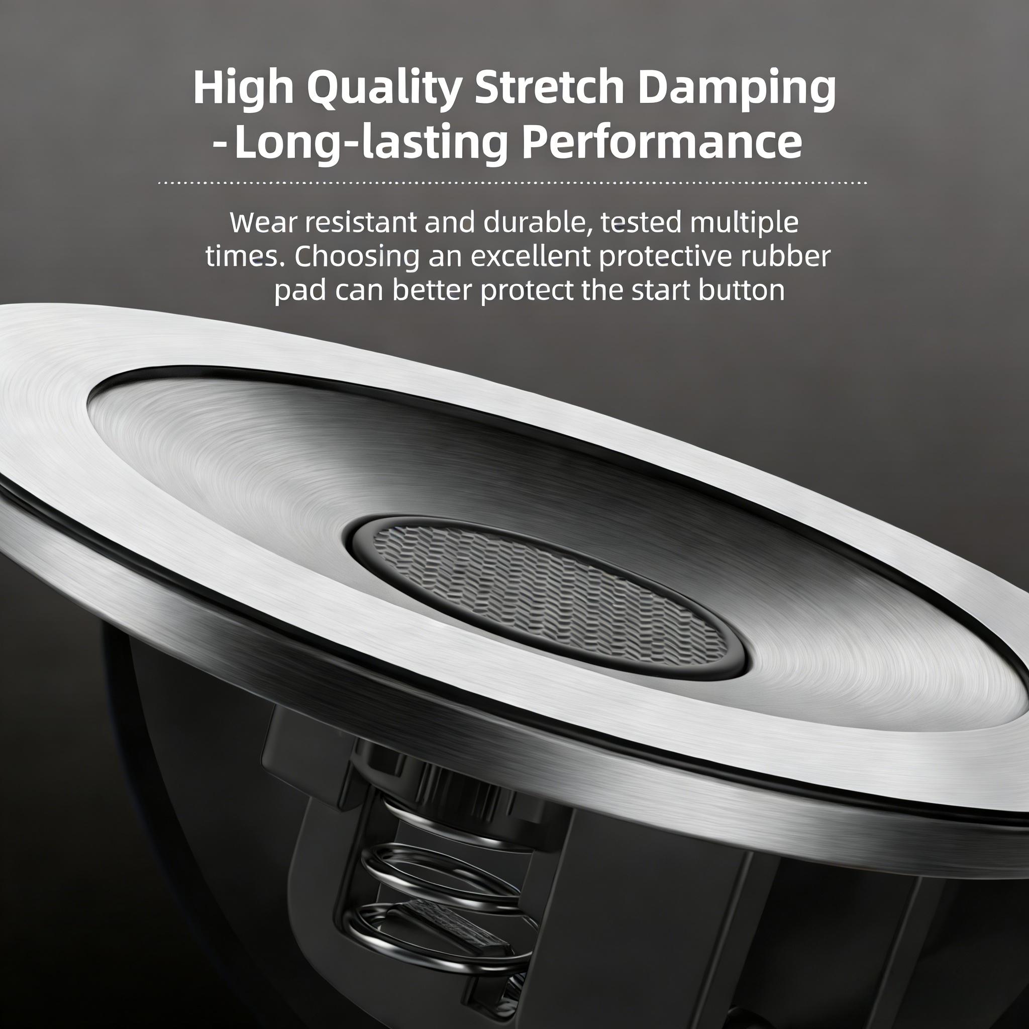 Universal Metal Push Button Car One Touch Start Button Cover Interchangeable Ignition Knob