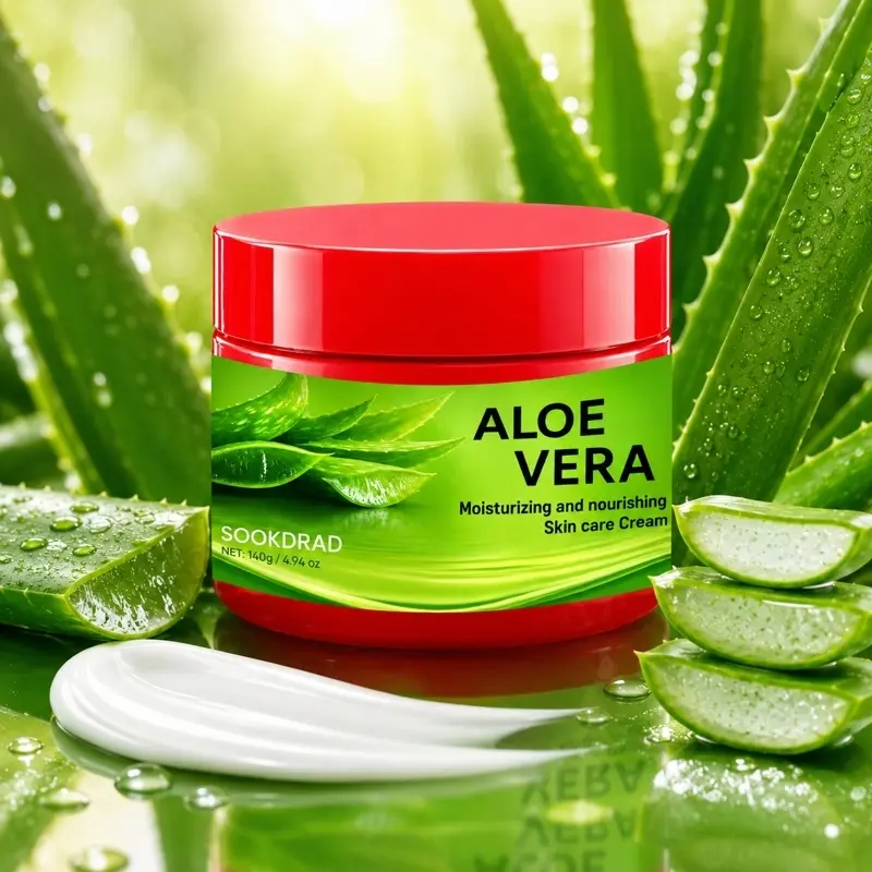 Aloe Vera Moisturizing Nourishing Skin Care Cream, Daily Moisture Nourishing, For Face & Body, All Skin Types, 140g