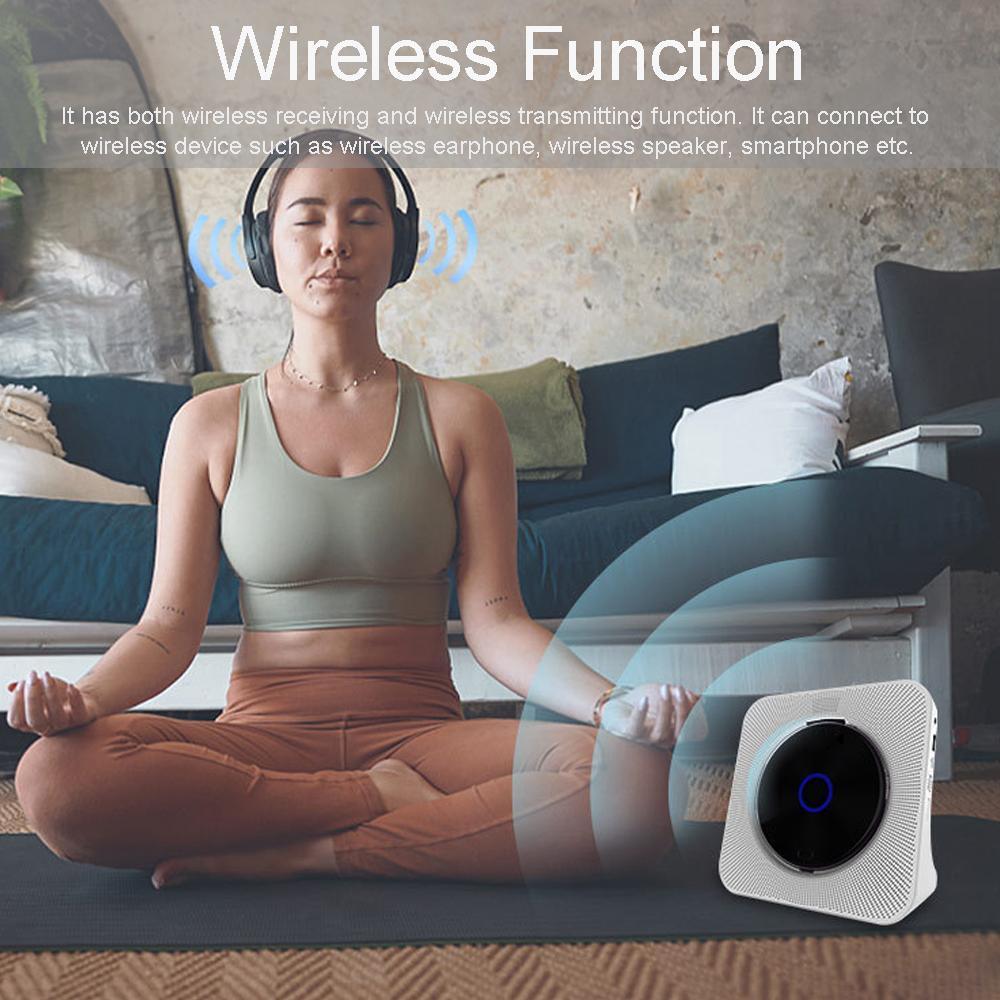 MEGICOT Portable CD Player, Desktop Vertical MP3 Music Player with Built in Speaker, Bluetooth-compatible CD Player with Speakers, Remote Control, FM Radio, USB Flash AUX, DVD, Audio Player, Digital Products
