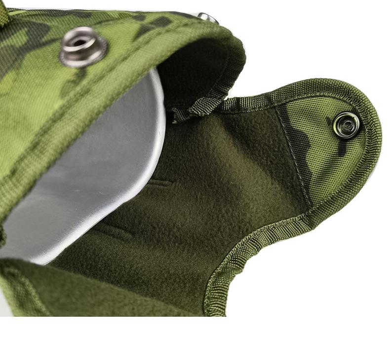 Tactical Military Canteen Kit with Camo Cover, 1L Portable Water Bottle Set for Camping, Hiking, Survival & Outdoor Adventures