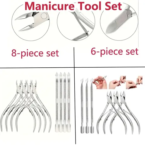 Professional Nail Clipper Set, Nail Clipper Kit, Nail Grooming Kit, Stainless Steel Nail Trimmer, Nail Clippers, Nail Nippers, Manicure & Pedicure Tool for Home & Salon Use, Nails Supplies