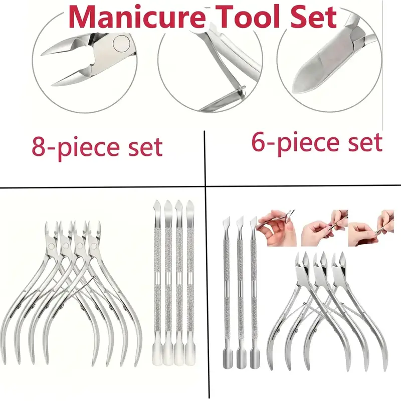 Professional Nail Clipper Set, Nail Clipper Kit, Nail Grooming Kit, Stainless Steel Nail Trimmer, Nail Clippers, Nail Nippers, Manicure & Pedicure Tool for Home & Salon Use, Nails Supplies
