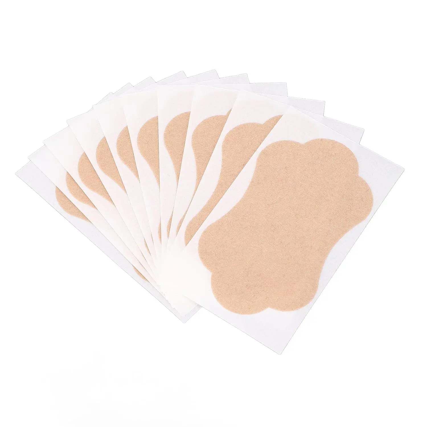 Underarm Sweat Absorbent Patch Disposable Armpit 20 Pcs Self Adhesive Cotton Breathable Skin Color with Odor Protection for Men Women Children