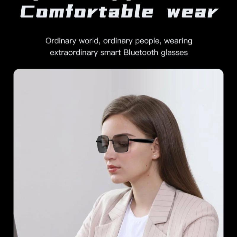 Multifunctional Smart Glasses, Fashionable Smart Sunglasses, Bluetooth-compatible Smart Glasses, Wireless Glasses for Men & Women, Wearable, Wireless Audio Glasses