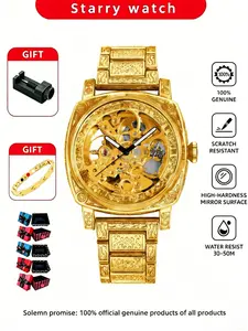 Men's Two-Piece Set Mechanical Watch, Mature Style, Top Choice for Men, Elegant and Stylish Timepiece