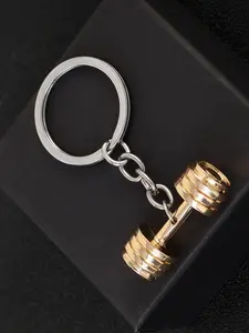 Creative Fashion Barbell Keychain, Zinc Alloy Simple Sport Style, Couple Dumbbell Keychain, Car Key Bag Pendant, Gift for Friends, Daily Wear