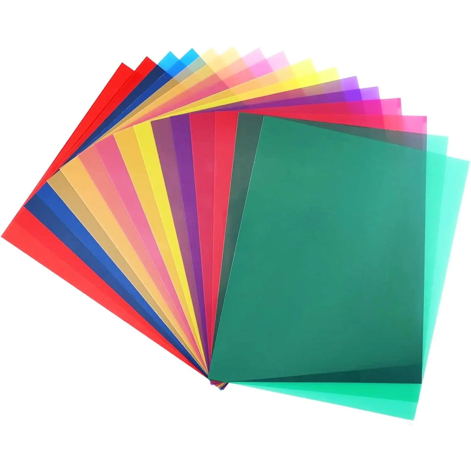 16 Pack Color Gels for Lighting Color Correction Gels for Photography, 8 Colors Light Filter Sheets for Stage, Video, LED Flashlight & DIY Crafts (8.26"x11.69")