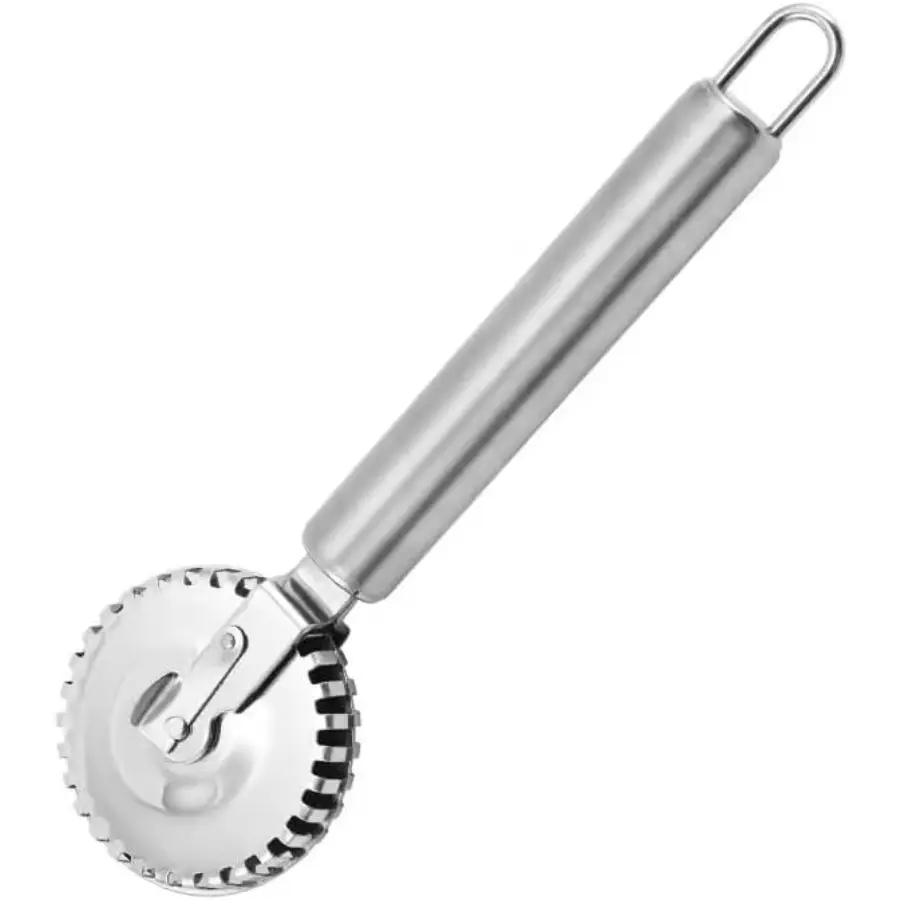 1pc,Ravioli Cutter with  Stainless Steel Wheel, Ideal for Cutting, Sealing, and Crimping Fresh Pasta, Pastry Dough, Pierogi and Dumplings, Multi Pastry Cutter, Pastry Cutter Crimper.
