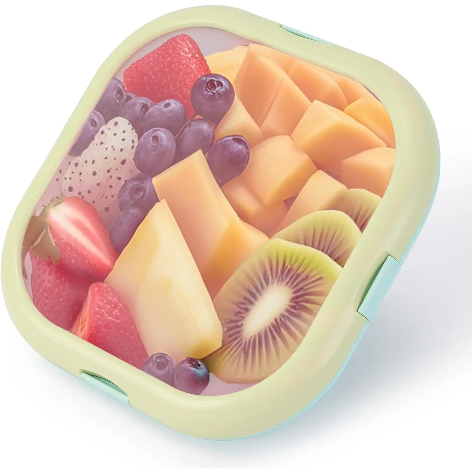 Lunch Saver & Avocado Saver & Onion Storage, 8 inch  Fruit, Veggie and  Savers - Ideal for Avocados, Tomatoes, Sandwich, Garlic, Onions, and  (Macaron color)
