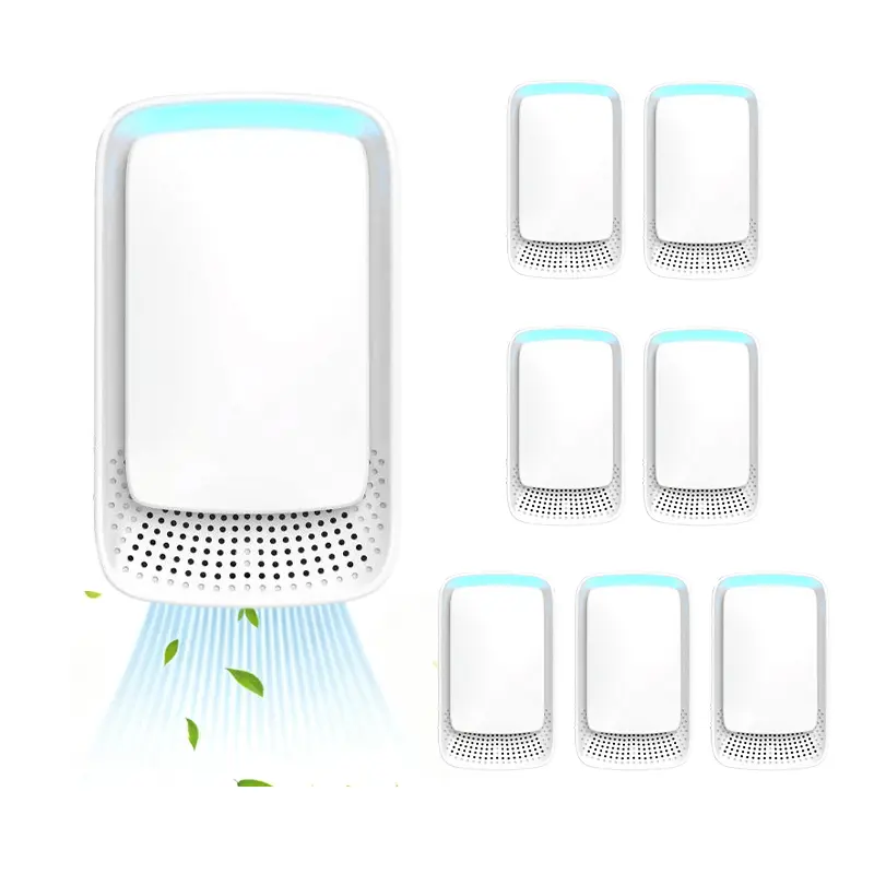 Air Ionizers 8 Pack Home Plug-in Air Purifier Mini Negative Ion Filtration System Portable Quiet Smoke and Dust Remover