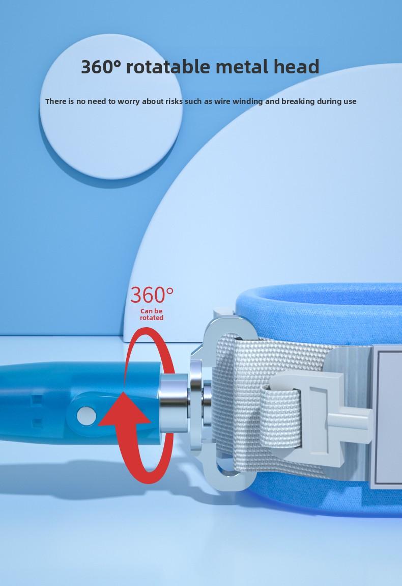 Children's traction rope, baby wristband, child anti-lost safety belt, rotating anti-tangle strap with lock to prevent children from getting lost