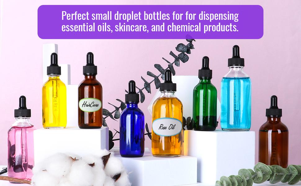 4 oz Dropper Bottles Glass 24Pack, Amber Glass Tincture Bottles with Dropper - Dropper Bottle 4 oz with Funnel/Stickers/Plastic Graduated Pipette (4fl.oz, Set of 24)