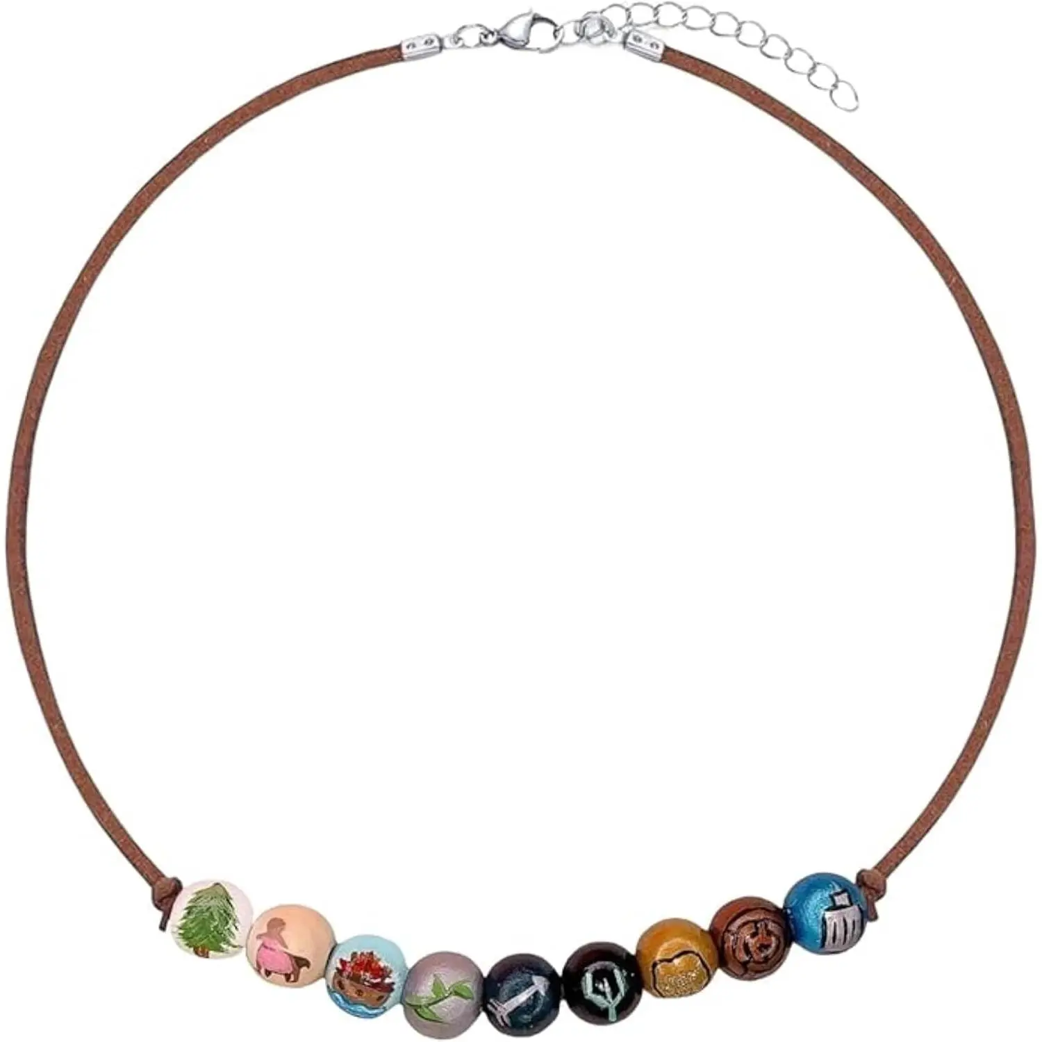 Annabeth Chase Wooden Bead Camp Half  Percy Jackson Necklace